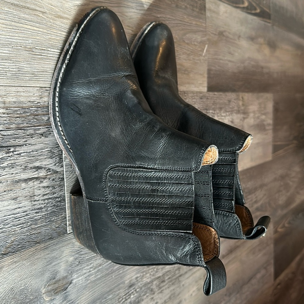 Black ankle boots
